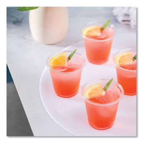 Image of Karat® C-KC3 PET Plastic Cups, 3 oz, Clear, 2,500/Carton
