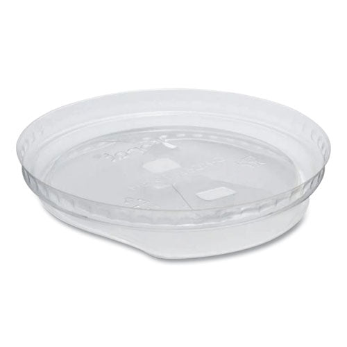 Image of Karat® C-KC626TS-SH PET Lids, Strawless Sipper, Fits 12 oz to 24 oz Cold Cups, Plastic, Clear, 1,000/Carton