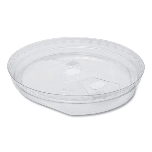Image of Karat® C-KC107TS-SH PET Lids, Strawless Sipper, Fits 32 oz Cold Cups, Plastic, Clear, 1,000/Carton