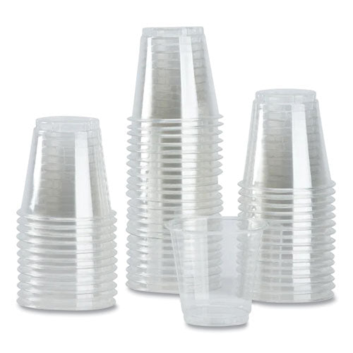 Image of Karat® C-KC3 PET Plastic Cups, 3 oz, Clear, 2,500/Carton