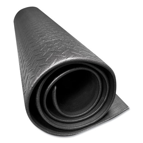 Image of Crown FL 3660KD Tuff-Spun Foot-Lover Diamond Surface Mat, Rectangular, Black Diamond Embossed Surface, 36" x 60"
