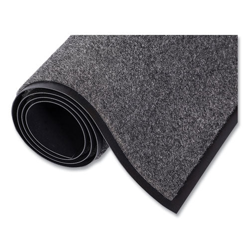 Image of Crown ET 0034CH EcoStep Wiper Mat, Rectangular, Charcoal Gray Cut Pile Surface, 36" x 48"