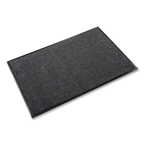 Image of Crown ET 0048CH EcoStep Wiper Mat, Rectangular, Charcoal Gray Cut Pile Surface, 48" x 96"