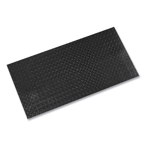 Image of Crown FL 3660KD Tuff-Spun Foot-Lover Diamond Surface Mat, Rectangular, Black Diamond Embossed Surface, 36" x 60"