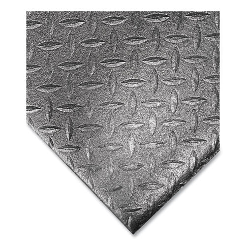 Image of Crown FL 2436KD Tuff-Spun Foot-Lover Diamond Surface Mat, Rectangular, Black Diamond Embossed Surface, 24" x 36"
