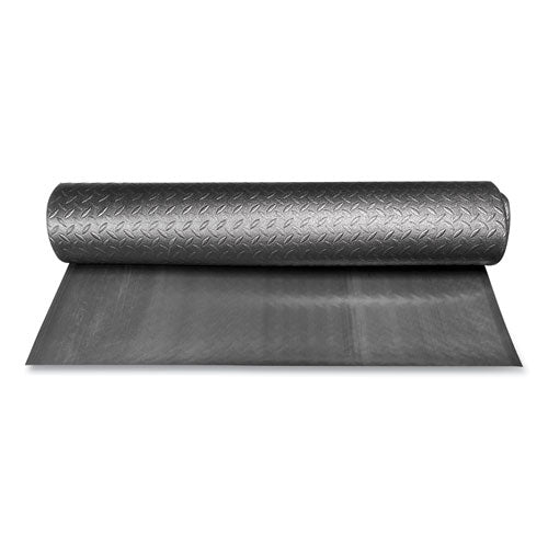 Image of Crown FL 3660KD Tuff-Spun Foot-Lover Diamond Surface Mat, Rectangular, Black Diamond Embossed Surface, 36" x 60"