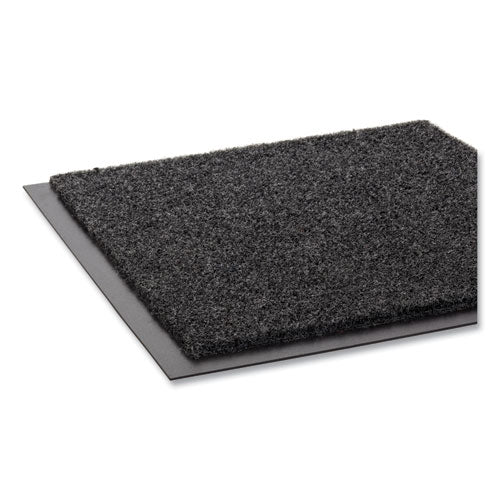 Image of Crown ET 0034CH EcoStep Wiper Mat, Rectangular, Charcoal Gray Cut Pile Surface, 36" x 48"