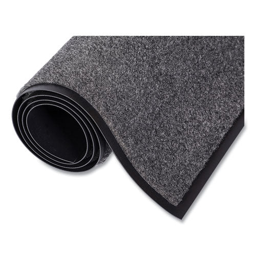 Image of Crown ET 0048CH EcoStep Wiper Mat, Rectangular, Charcoal Gray Cut Pile Surface, 48" x 96"
