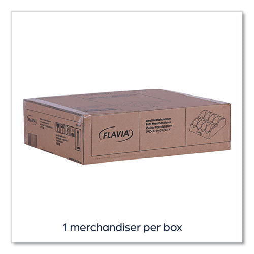 Image of FLAVIA® 25200000 Small Merchandiser, 8 Compartments, 13.6 x 13 x 4.4, Black
