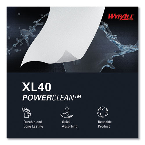 Image of WypAll® 05007 L40 Towels, Jumbo Roll, 12.5 x 12.2, White, 750/Roll