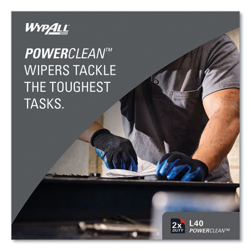 Image of WypAll® 05701 L40 Towels, 1/4 Fold, 12.5 x 12, White, 56/Box, 18 Packs/Carton