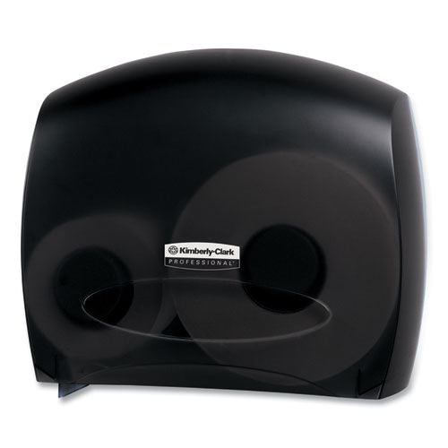 Image of Kimberly-Clark Professional 09507 JRT Jr. Escort Jumbo Bathroom Tissue Dispenser, 13.33 x 5.75 x 16, Smoke