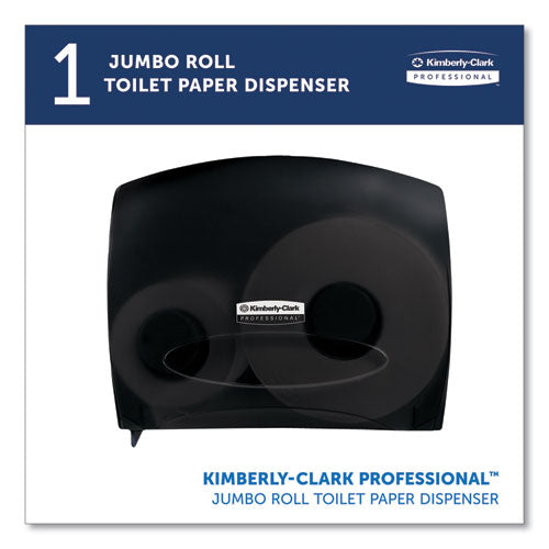 Image of Kimberly-Clark Professional 09507 JRT Jr. Escort Jumbo Bathroom Tissue Dispenser, 13.33 x 5.75 x 16, Smoke