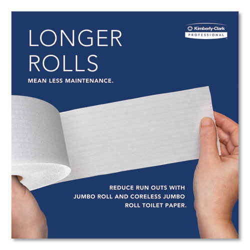 Image of Kimberly-Clark Professional 09507 JRT Jr. Escort Jumbo Bathroom Tissue Dispenser, 13.33 x 5.75 x 16, Smoke