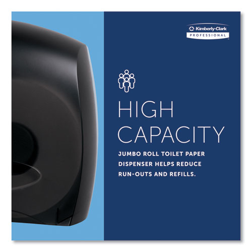 Image of Kimberly-Clark Professional 09507 JRT Jr. Escort Jumbo Bathroom Tissue Dispenser, 13.33 x 5.75 x 16, Smoke
