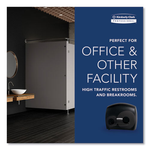 Image of Kimberly-Clark Professional 09507 JRT Jr. Escort Jumbo Bathroom Tissue Dispenser, 13.33 x 5.75 x 16, Smoke