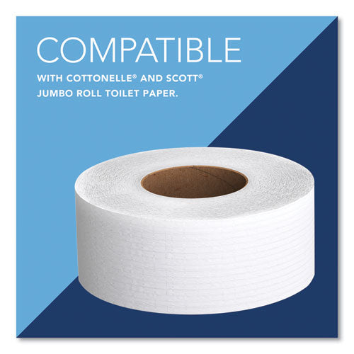 Image of Kimberly-Clark Professional 09551 Cored JRT Jumbo Combination Tissue Dispenser, 20.4 x 5.8 x 13.1, Smoke/Gray