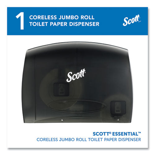 Image of Scott® 09602 Essential Coreless Jumbo Roll Tissue Dispenser for Business, 14.25 x 6 x 9.75, Black