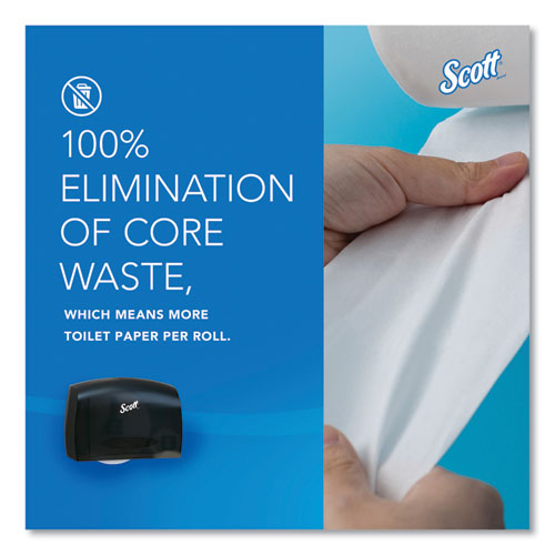 Image of Scott® 09602 Essential Coreless Jumbo Roll Tissue Dispenser for Business, 14.25 x 6 x 9.75, Black