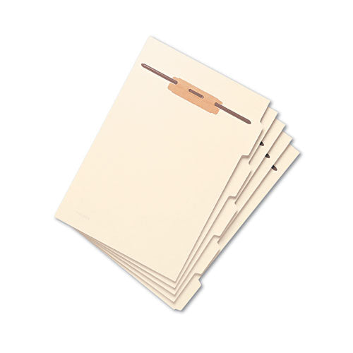 Image of Smead 35605 Stackable Folder Dividers with Fasteners, Top/End Tab: 1/5-Cut, 1 Fastener, Letter Size, Manila, 4 Dividers/Set, 50 Sets/Pack