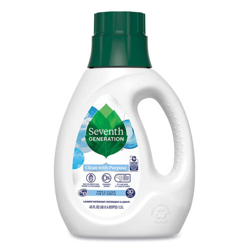 Image of Seventh Generation® 10732913450661 Natural Liquid Laundry Detergent, Fragrance Free, 45 oz Bottle