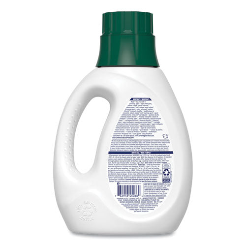 Image of Seventh Generation® 10732913450661 Natural Liquid Laundry Detergent, Fragrance Free, 45 oz Bottle