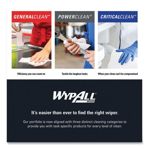 Image of WypAll® 91367 Power Clean ProScrub Pre-Saturated Wipes, 12 x 9.5, Citrus Scent, Green, 75/Pack, 6 Packs/Carton
