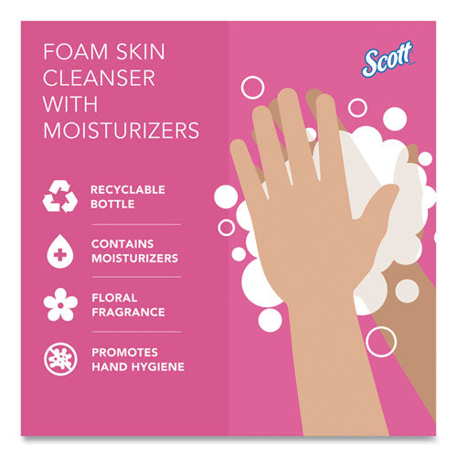 Image of Scott® 91552 Pro Foam Skin Cleanser with Moisturizers Refill, Light Floral Scent, 1 L, 6/Carton