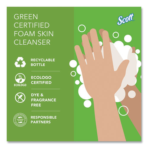 Image of Scott® 91565 Essential Green Certified Foam Skin Cleanser Refill, Unscented, 1 L, 6/Carton