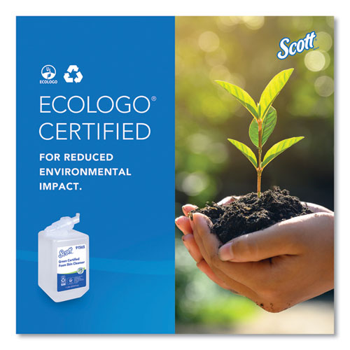 Image of Scott® 91565 Essential Green Certified Foam Skin Cleanser Refill, Unscented, 1 L, 6/Carton