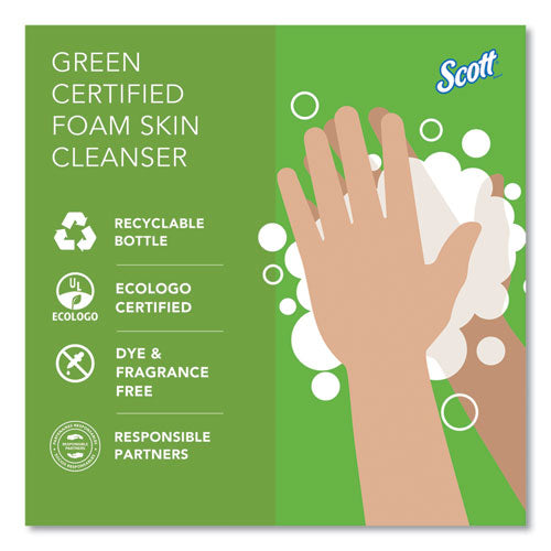 Image of Scott® 91591 Essential Green Certified Foam Skin Cleanser Refill, Unscented, 1,200 mL, 2/Carton