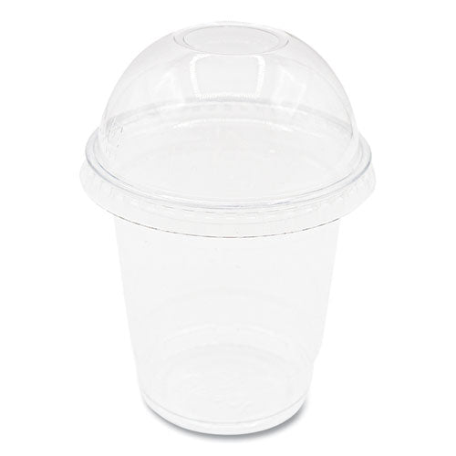 Image of Karat® C-KDL78 PET Lids, Dome Lid, Fits 8 oz to 10 oz Cold Cups, Plastic, Clear, 1,000/Carton