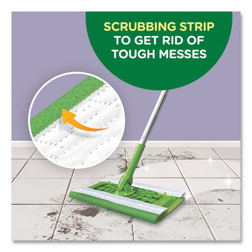 Image of Swiffer® 80374006 Wet Refill Cloths, 8 x 10, Fresh Scent, White, 12/Box, 6 Boxes/Carton