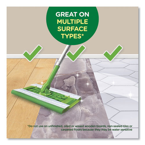 Image of Swiffer® 80374006 Wet Refill Cloths, 8 x 10, Fresh Scent, White, 12/Box, 6 Boxes/Carton