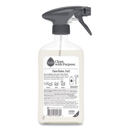 Image of Seventh Generation® 10732913451699 Foaming Dish Spray, Mandarin Orange Scent, 16 oz Bottle, 6/Carton