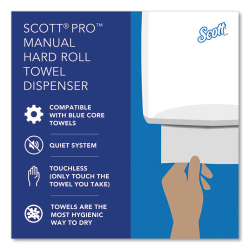 Image of Scott® 34346 Pro Mod Manual Hard Roll Towel Dispenser, 12.66 X 9.18 X 16.44, Smoke