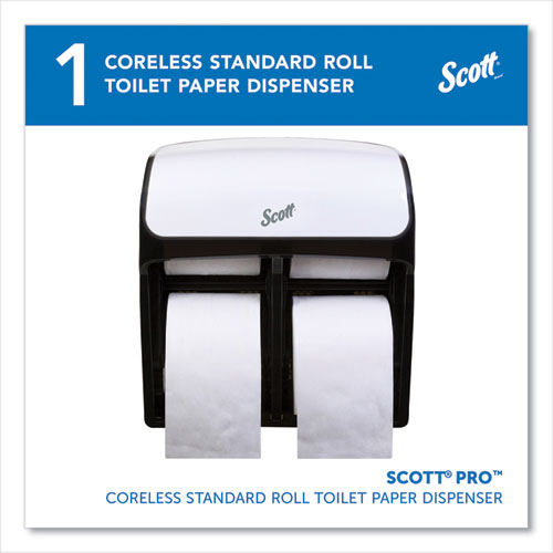 Image of Scott® 44517 Pro High Capacity Coreless SRB Tissue Dispenser, 11.25 x 6.31 x 12.75, White