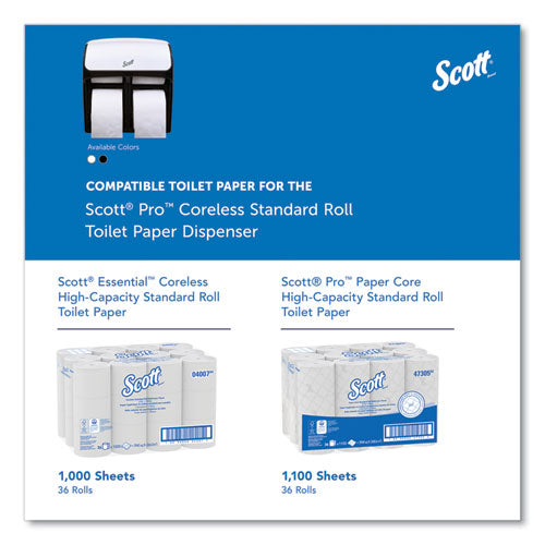 Image of Scott® 44517 Pro High Capacity Coreless SRB Tissue Dispenser, 11.25 x 6.31 x 12.75, White