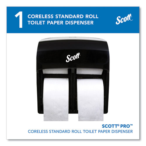 Image of Scott® 44518 Pro High Capacity Coreless SRB Tissue Dispenser, 11.25 x 6.31 x 12.75, Black