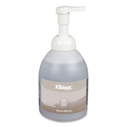 Image of Kleenex® 45827 Alcohol-Free Foam Hand Sanitizer, 18 Oz Pump Bottle, Fragrance-Free