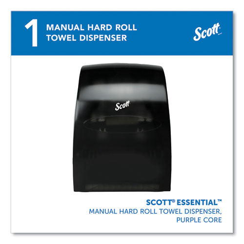 Image of Scott® 46253 Essential Manual Hard Roll Towel Dispenser, 13.06 X 11 X 16.94, Black