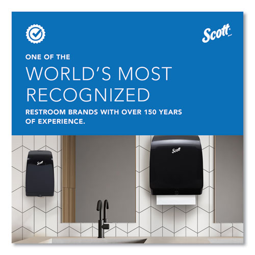 Image of Scott® 46253 Essential Manual Hard Roll Towel Dispenser, 13.06 X 11 X 16.94, Black