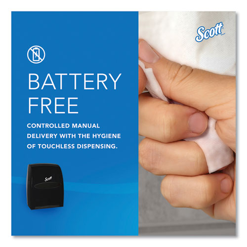Image of Scott® 46253 Essential Manual Hard Roll Towel Dispenser, 13.06 X 11 X 16.94, Black