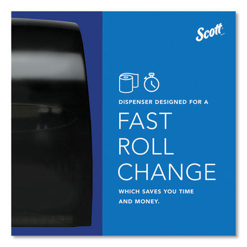 Image of Scott® 46253 Essential Manual Hard Roll Towel Dispenser, 13.06 X 11 X 16.94, Black