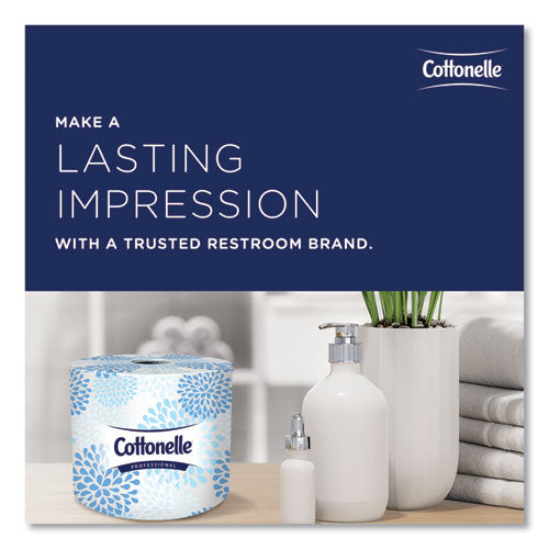 Image of Cottonelle® 17713 Two-Ply Bathroom Tissue for Business, Septic Safe, White, 451 Sheets/Roll, 60 Rolls/Carton
