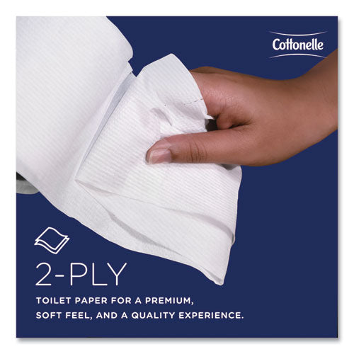 Image of Cottonelle® 17713 Two-Ply Bathroom Tissue for Business, Septic Safe, White, 451 Sheets/Roll, 60 Rolls/Carton