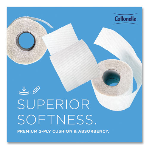 Image of Cottonelle® 17713 Two-Ply Bathroom Tissue for Business, Septic Safe, White, 451 Sheets/Roll, 60 Rolls/Carton