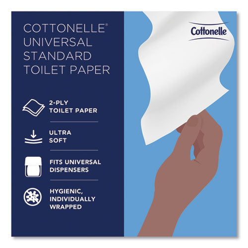 Image of Cottonelle® 17713 Two-Ply Bathroom Tissue for Business, Septic Safe, White, 451 Sheets/Roll, 60 Rolls/Carton