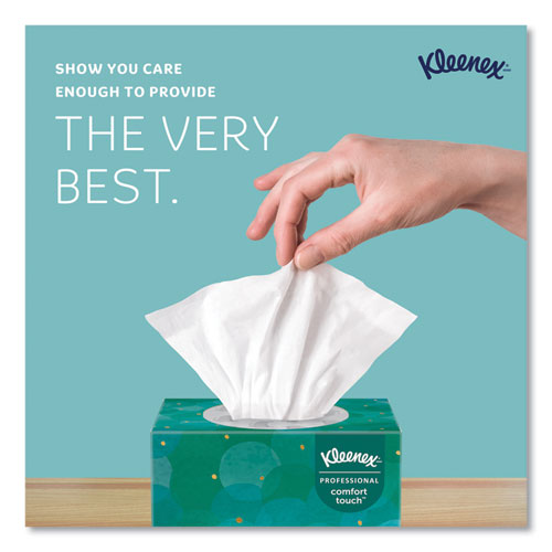 Image of Kleenex® 21270 Professional Facial Tissue, Pop-Up Box, 2-Ply, White, 90 Sheets/Box