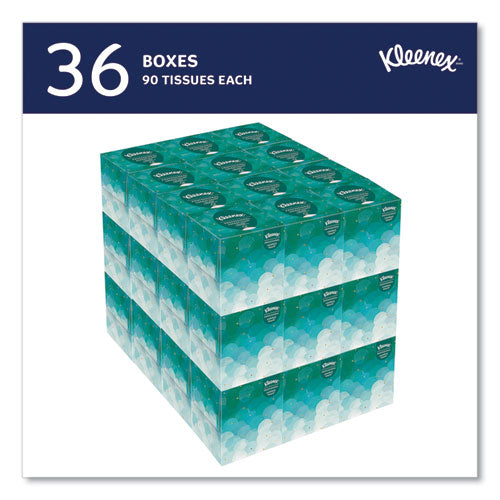 Image of Kleenex® 21270 Professional Facial Tissue, Pop-Up Box, 2-Ply, White, 90 Sheets/Box, 36 Boxes/Carton